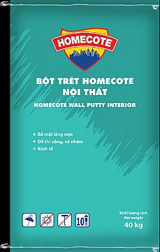 BỘT TRÉT TOA TRONG NHÀ CAO CẤP TOA HOMECOTE - 40KG