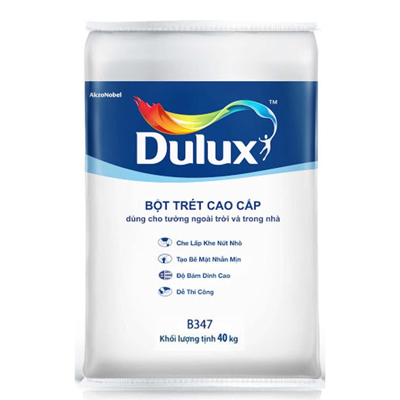 Bột trét tường cao cấp trong nhà  DULUX - B347 40KG